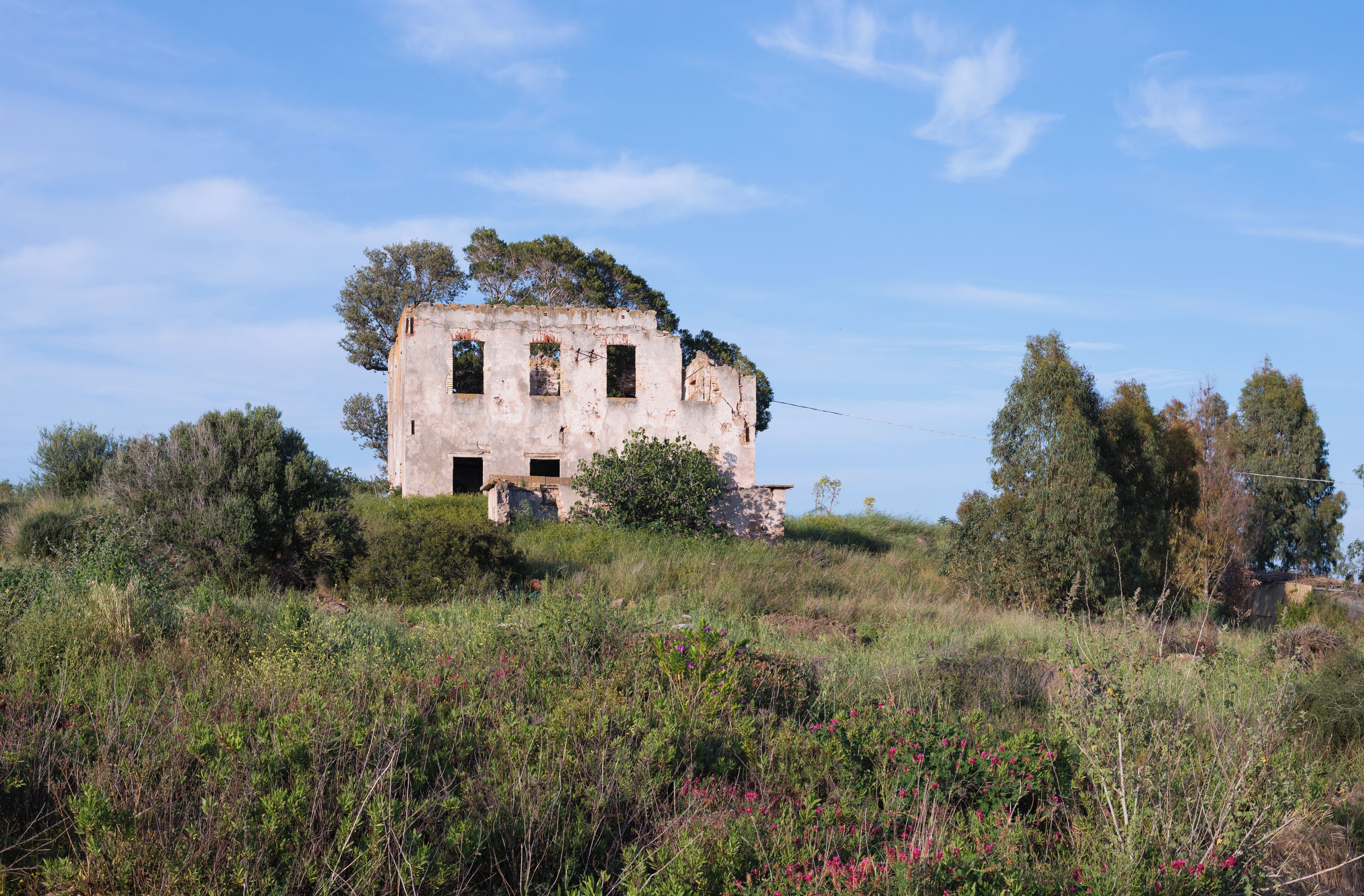 Abandoned building near Pula, Sardinia, Italy.