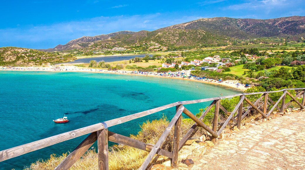 Sa Colonia beach, Chia resort, Sardinia, Italy