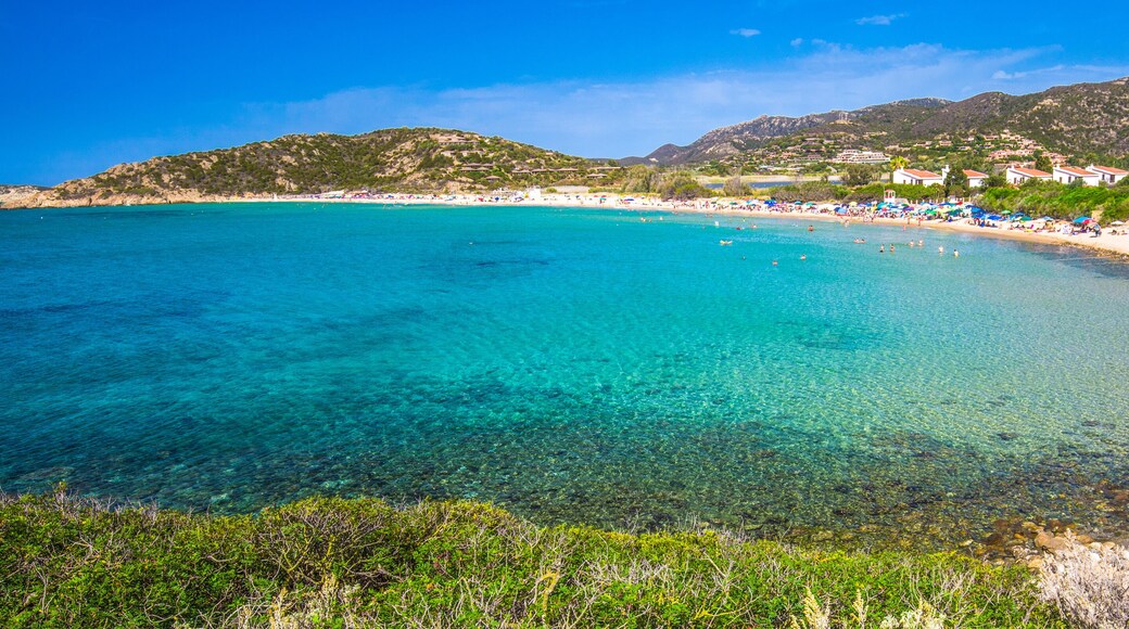 Sa Colonia beach, Chia resort, Sardinia, Italy