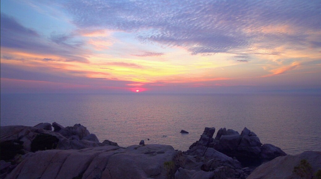 The best #GoldenHour sunset view in Sardinia Italy #Waterlust #BeachBound