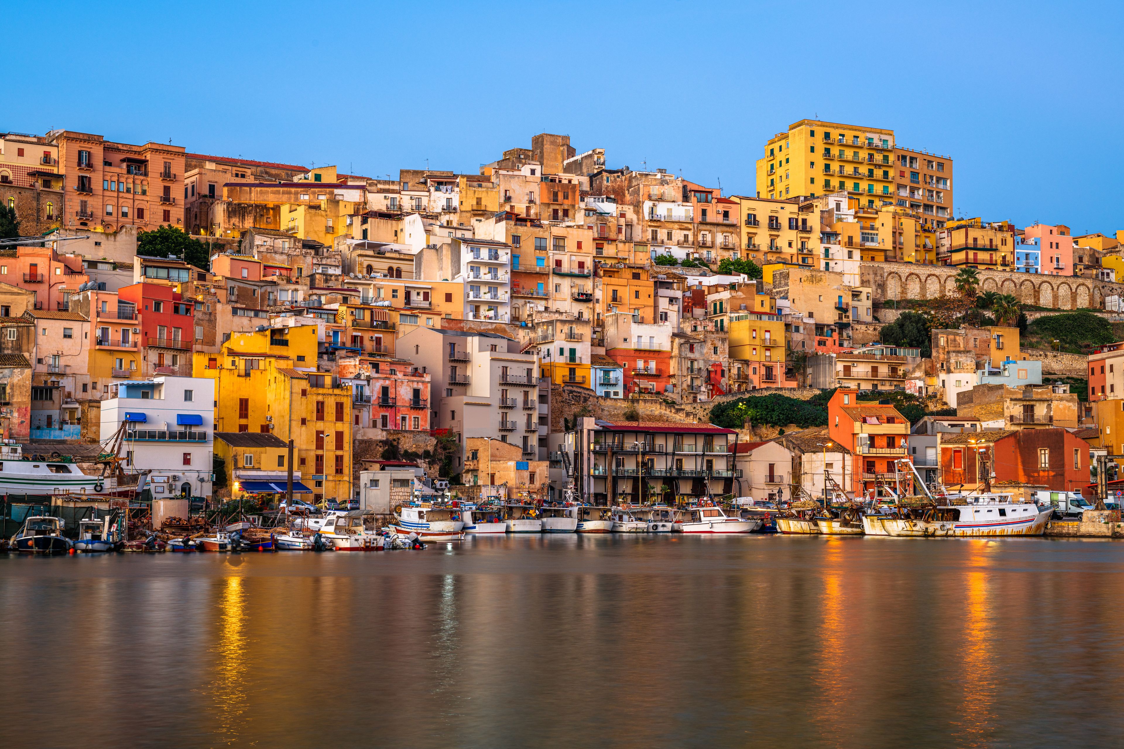 Sciacca, Sicily, Italy from the Port