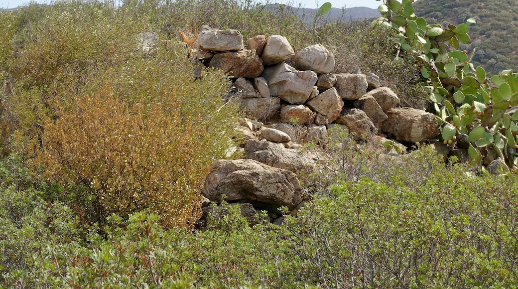 Nuraghe von Cuccureddus, Gemeinde Villasimius, Sardinien, Italien
