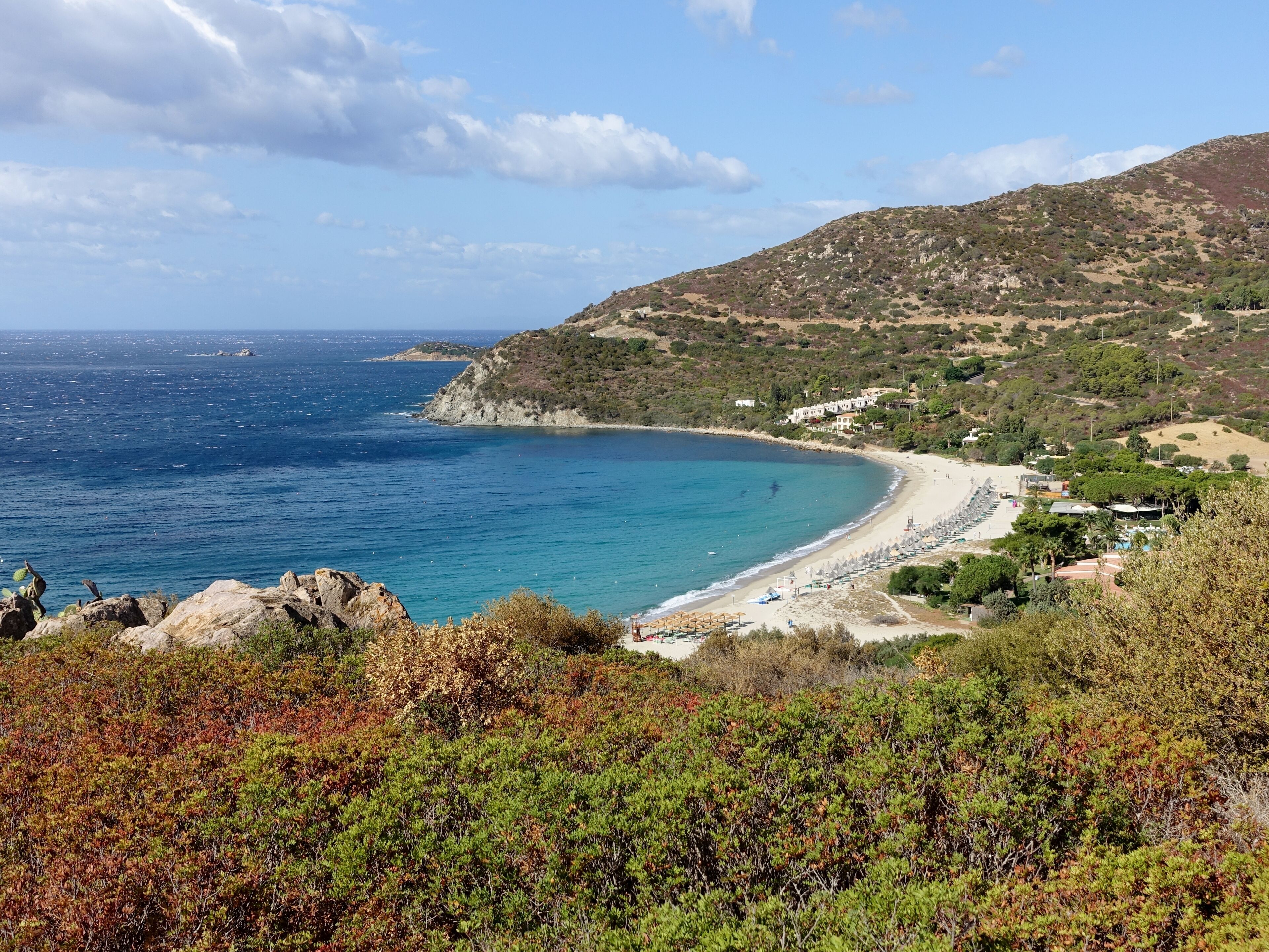 Strand von Campus, Gemeinde Villasimius, Sardinien, Italien