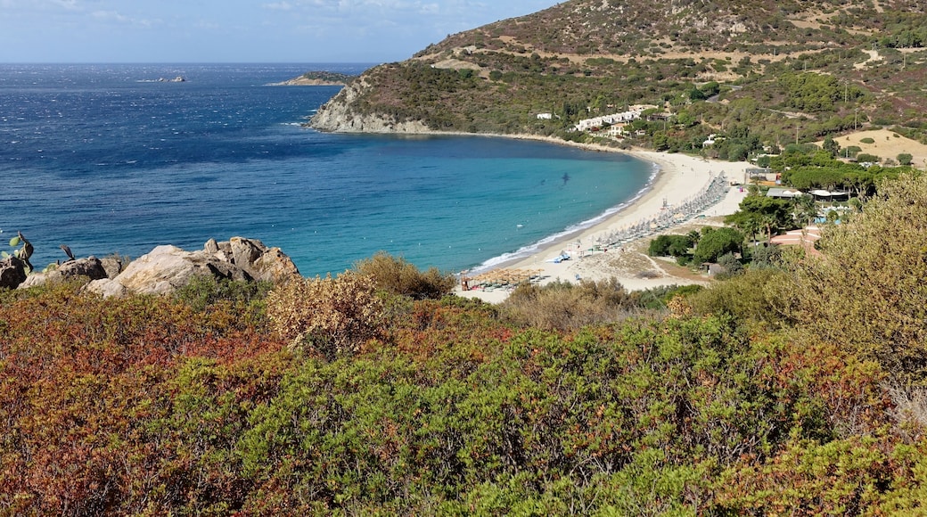 Strand von Campus, Gemeinde Villasimius, Sardinien, Italien