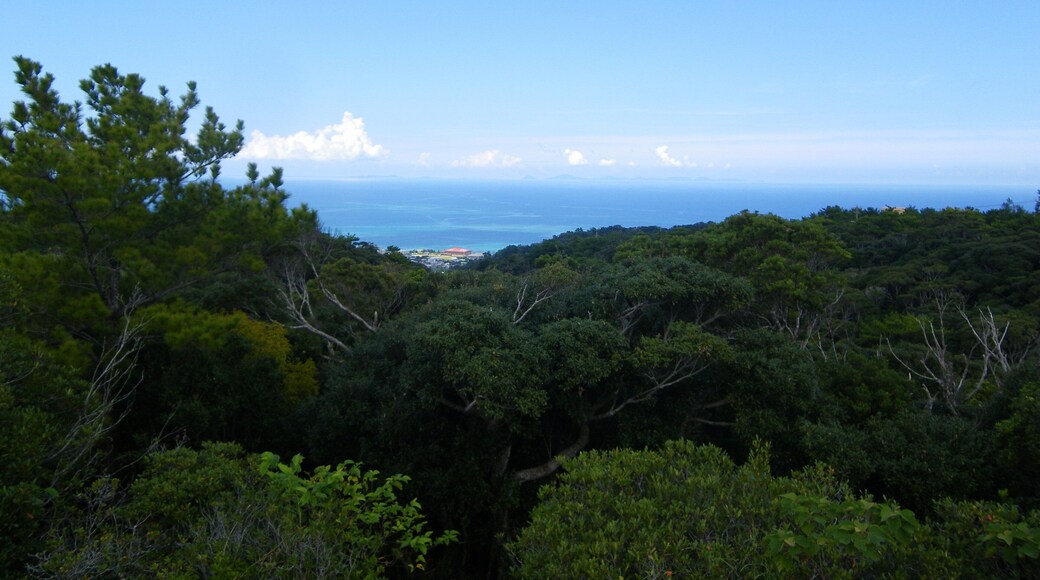 View of the East China Sea and Iheya-Izena Islands from the Kunigami Forest Park, Kunigami, Okinawa Prefecture, Japan