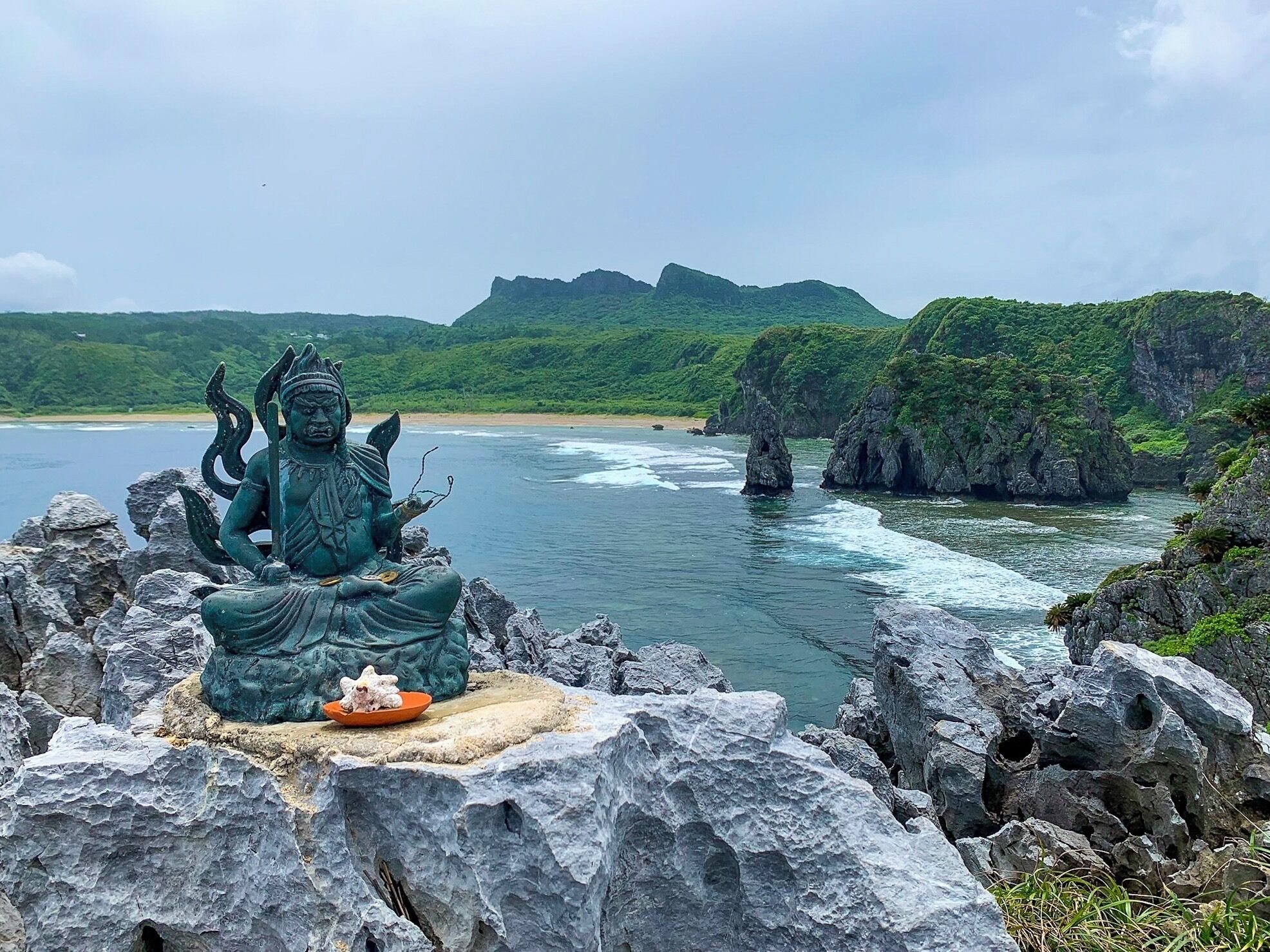 Cape Hedo is the northernmost tip of Okinawa. The landscape is breathtaking and the tropical water below is crystal clear. #Adventure #okinawa #japan