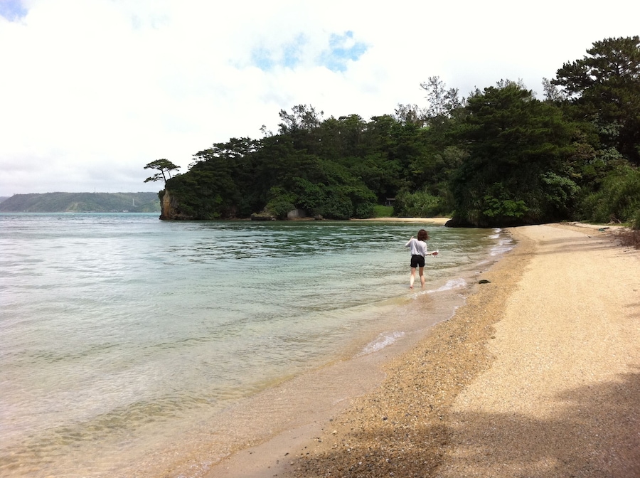 A beach in Ou Island, Nago, Okinawa Prefecture, Japan