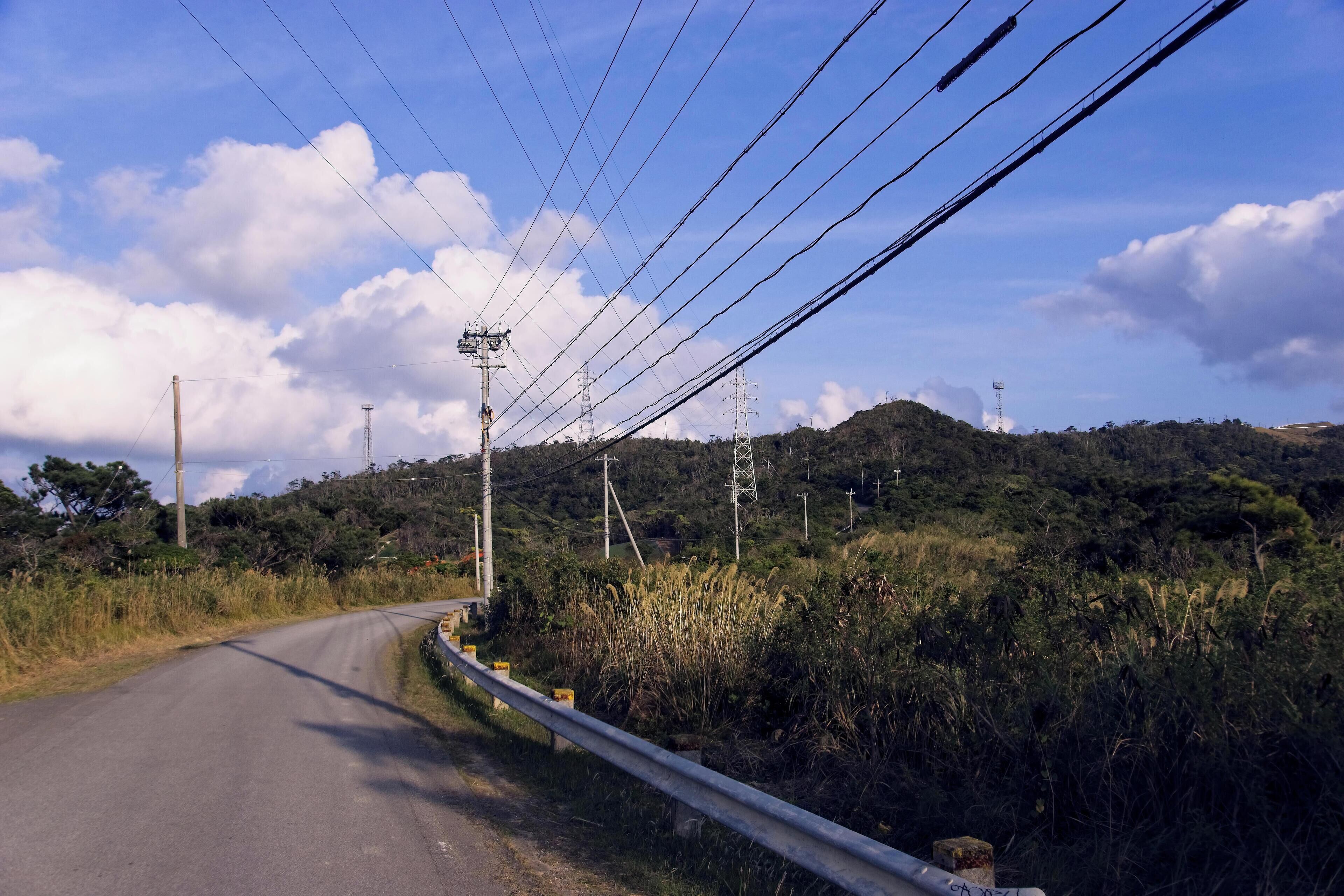 My running route OIST hill above Ishikawa