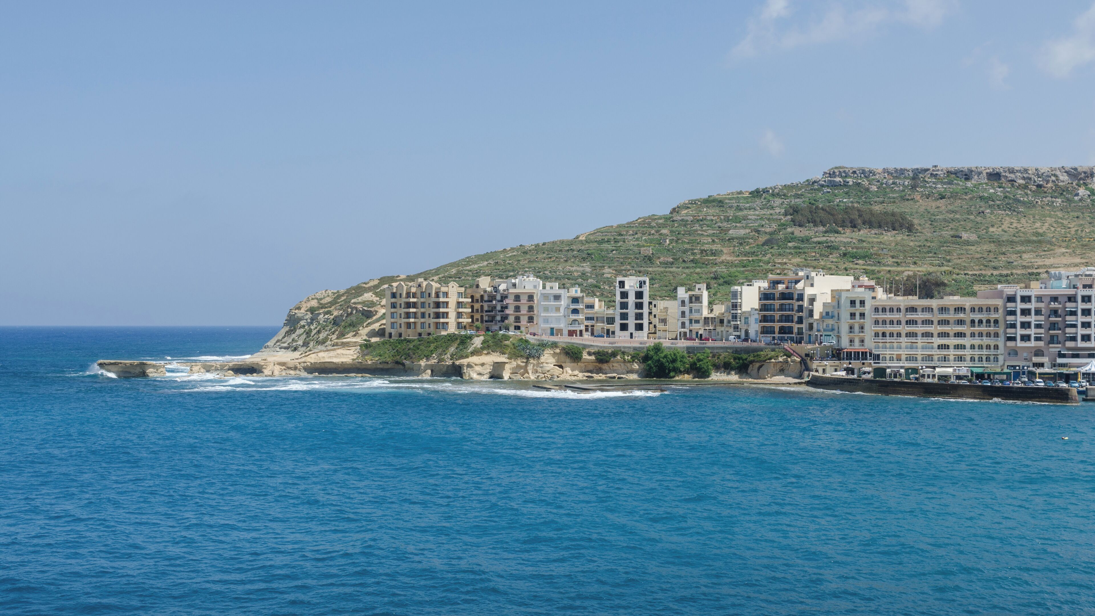 A view of Marsalforn, as seen from Triq Santa Marija