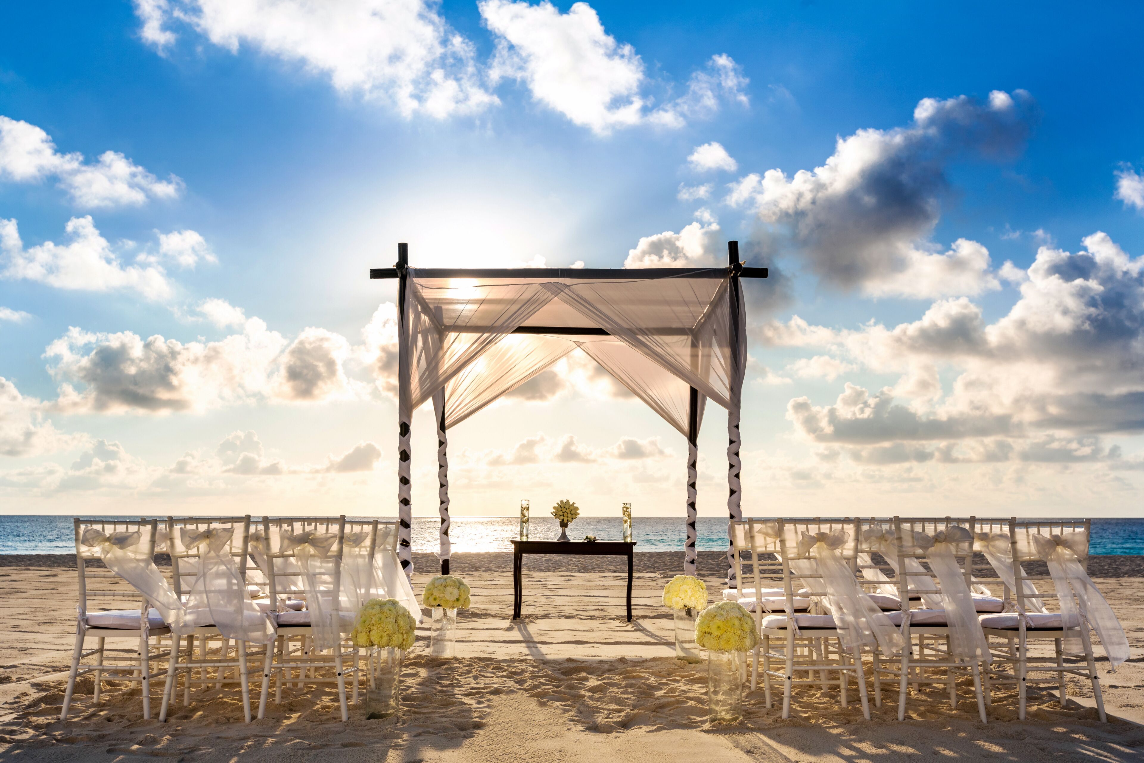 Wedding gazebo on the beach