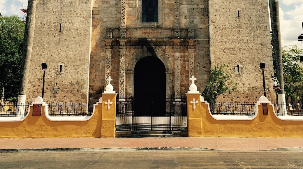 Church in Mexico, a little town we visited on the way back from Chichen Itza