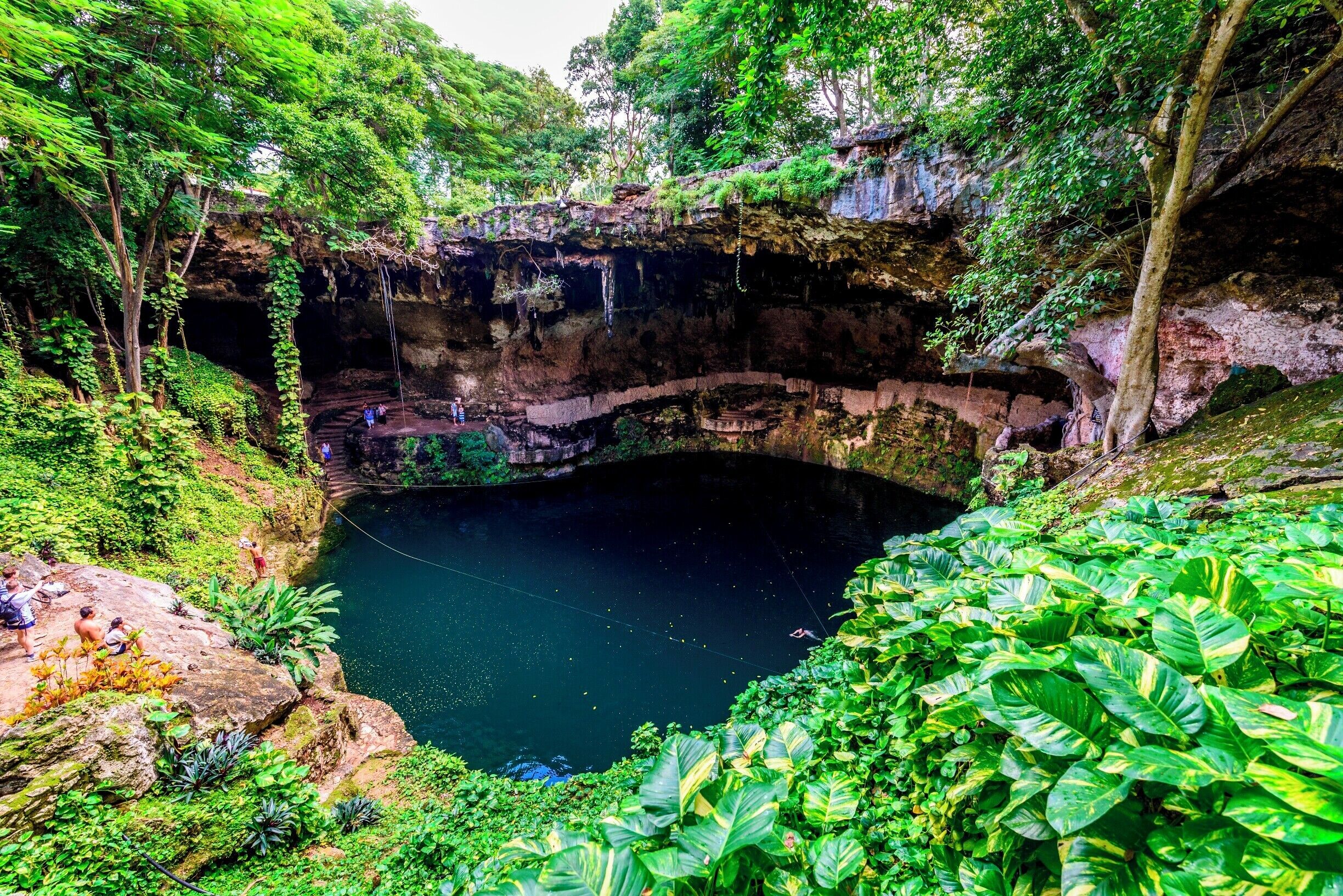 Cenote Zaci in Valladolid.