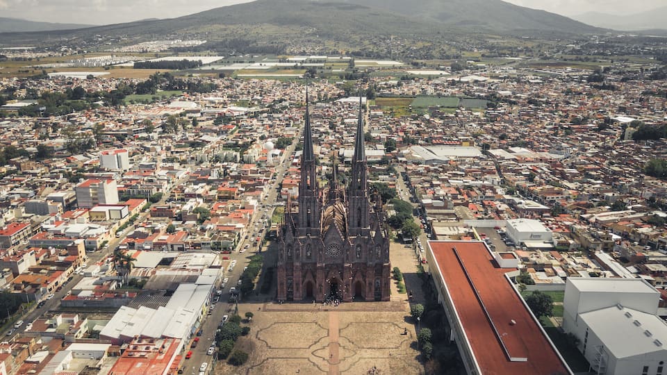 gothic cathedral aerial