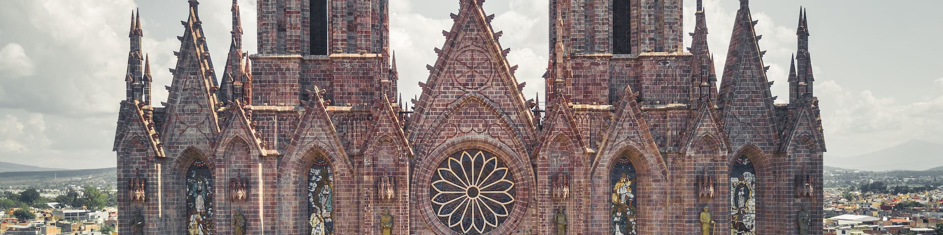 gothic cathedral aerial