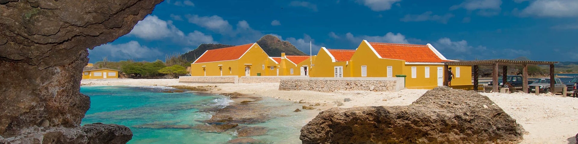 Bonaire which includes a beach and general coastal views