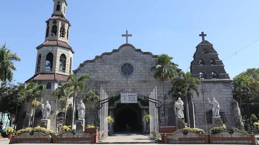 Die Liebfrauenbasilika in Agoo, La Union, Philippinen, wurde 1578 von den Franziskanerbrüdern gegründet
