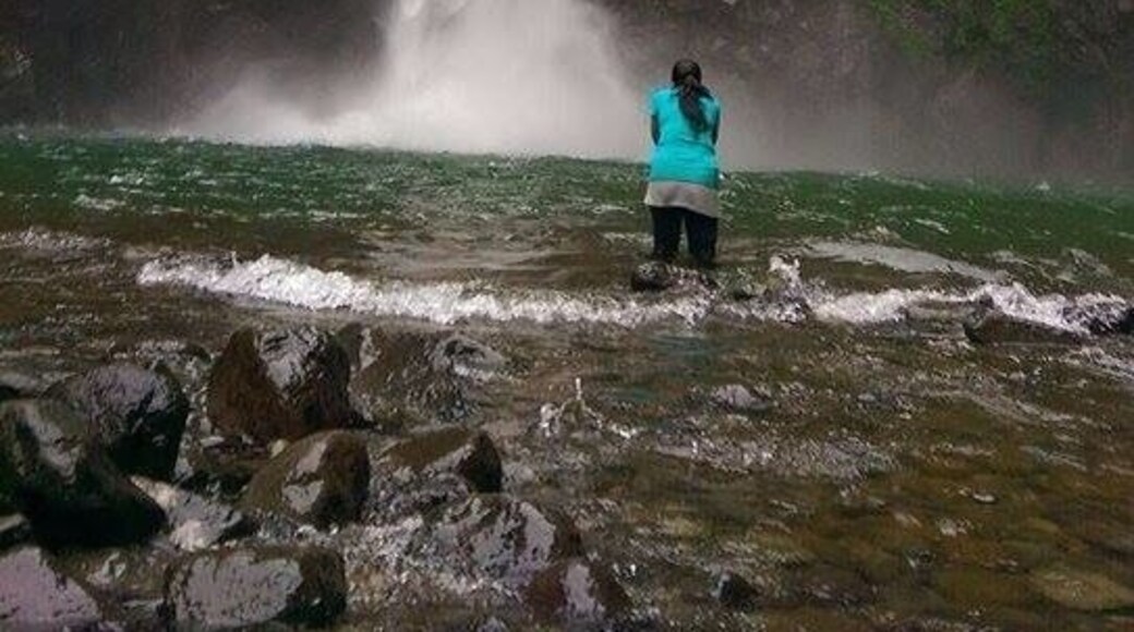 Going to the falls wasn't that easy and so does going back . there are instances that rocks got so slippery and might slipped but as we all know we have to take extra precaution. The waterfall is majestic. It gives a cool breeze. If you want to take a dip, it's really that cold. Overall, worth to travel#localgem#travelphilippines