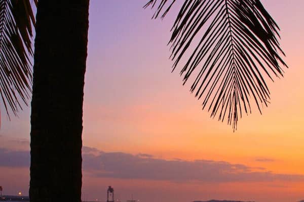 Along the beach is a perfect spot to watch sunset. There are kids and adults selling shells jewelry, flowers and other trinkets. Over looking the beach, are bars and restaurants that serve fresh seafood and cold San Miguels well into the early morning hours.
