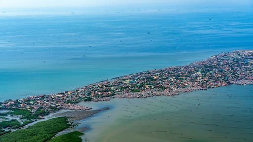 Aerial view of Philippines Manila Cavite province.