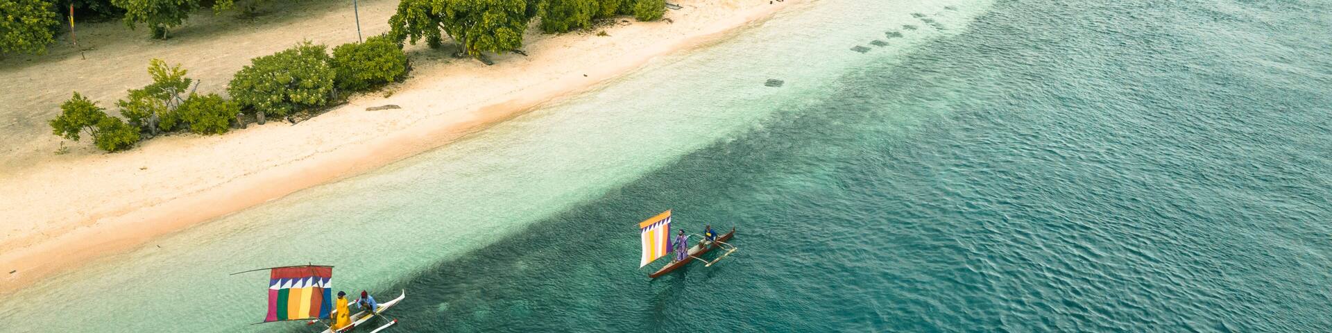 VINTA BOAT OF ZAMBOANGA The vinta is a traditional outrigger boat from the Philippine island of Mindanao.