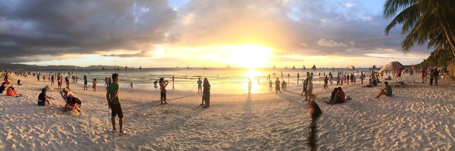 Sunset at the beach...