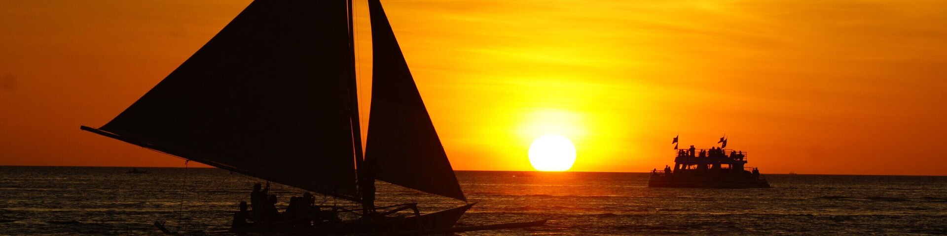 Famous Grotto in Boracay Island with stunning sunset. Perfect!!!