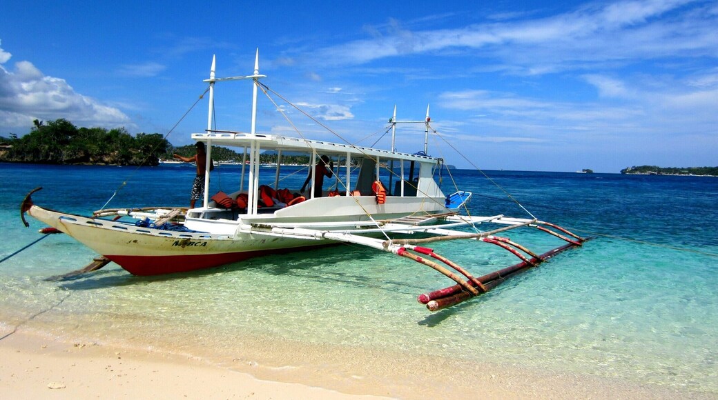 Sunny and crystal clear sea at Crystal Cove, Boracay Island. Lots of fun and adventure in this little cove island. #beach