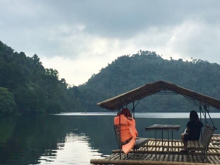 Bamboo raft. #culture