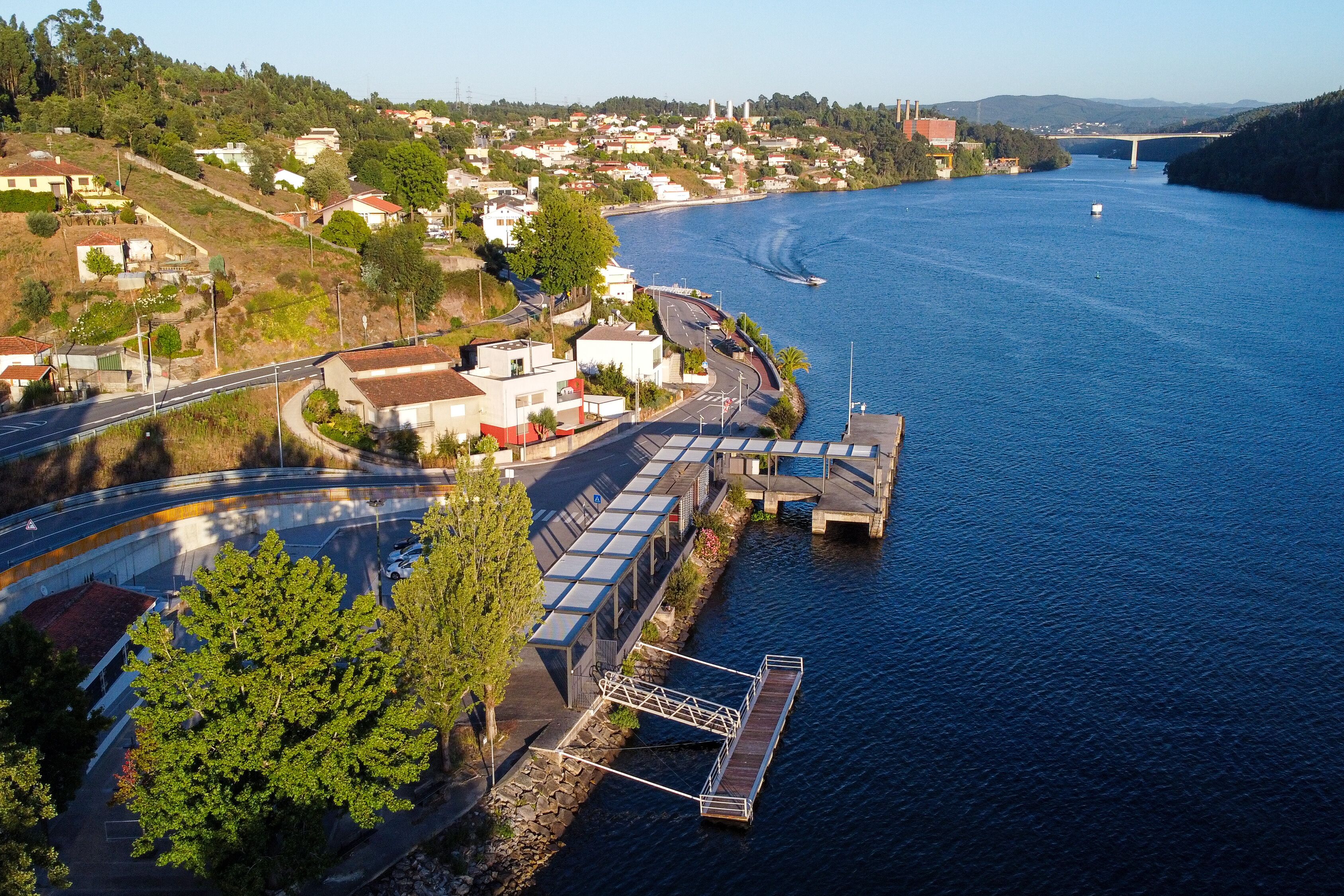 Aerial view over Lixa terminal. Gondomar - Porto, Portugal, 2023