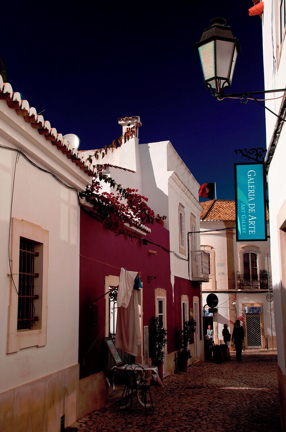 Loule has many lovely backstreets and alleyways, pebble-paved and filled with exotically coloured buildings.