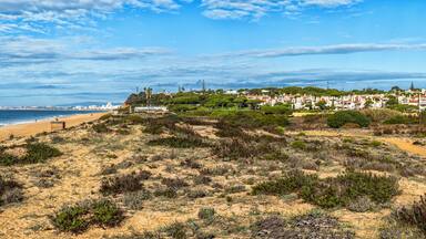 Praia do Garrão (beach) at Almancil, Portugal