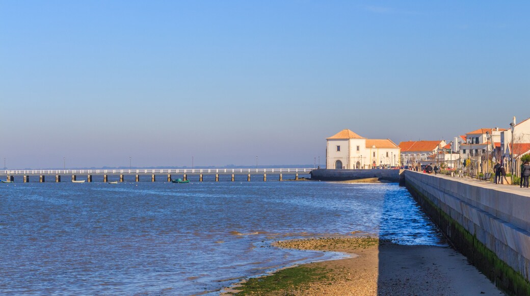 Vista da Vila de Alcochete em Portugal