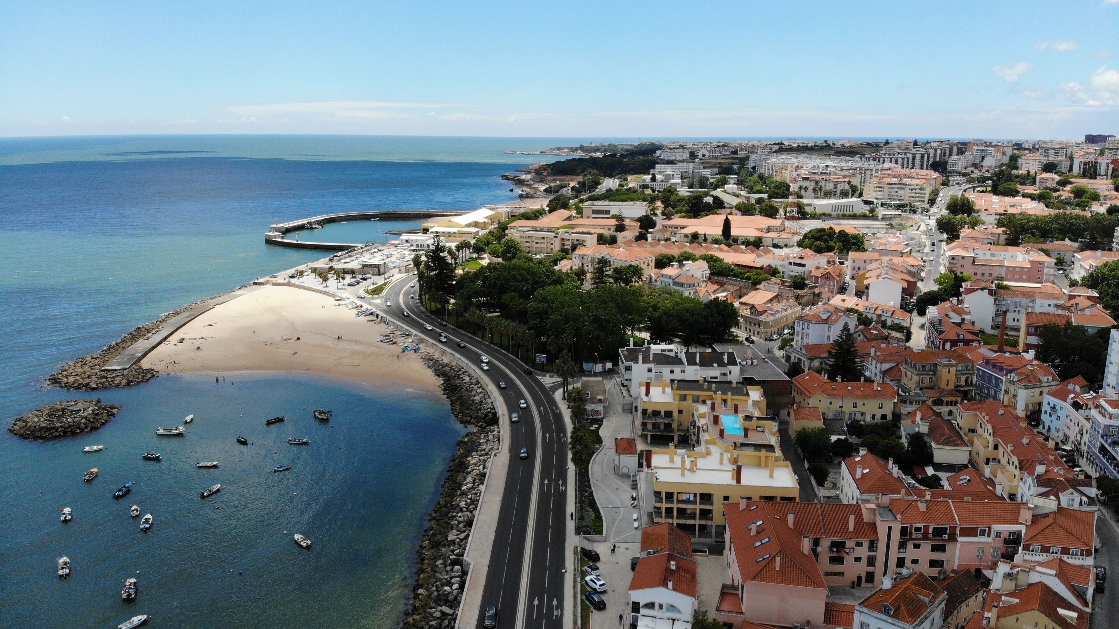 Aerial View of Paco de Arcos - Oeiras - Portugal