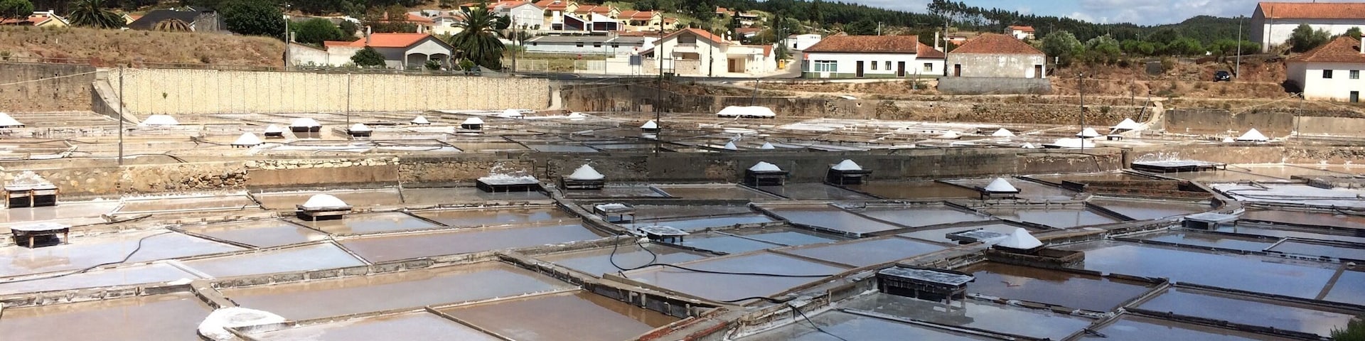 As Salinas Naturais de Rio Maior, também conhecidas como Salinas da Fonte da Bica, estão situadas no sopé da Serra dos Candeeiros, a três quilómetros de Rio Maior, em Portugal.
São compartimentos – talhos - feitos de cimento ou de pedra, de tamanho variado e pouco fundos, para onde, por regueiras, é conduzida a água salgada que se tira de um poço.
Presentemente, a água é elevada por meio de um motor e distribuída segundo um sistema conjuntamente aceite e respeitado (nem sempre) por todos os proprietários. Os esgoteiros, as eiras e as casas de madeira para armazenagem do sal, completam o conjunto do que é denominado Marinhas de Sal de Rio Maior.
Uma mina de sal-gema, muito extensa e profunda, segundo os técnicos, atravessada por uma corrente subterrânea que alimenta um poço, faz com que a água dele extraída seja salgada, sete vezes mais salgada que a do mar. Da sua exposição ao sol e ao vento e consequente evaporação da água obtêm-se o sal, depositado no fundo dos talhos e que depois é colocado em montes, em forma de pirâmides, para secar até ser recolhido.
O processo é rudimentar e semelhante ao usado nas salinas da beira-mar. Só há diferença no vale pitoresco que as rodeia, no poço, no estilo próprio dos marinheiros (como são conhecidos os homens que trabalham nas salinas), nas casas de madeira e no ar campestre que se respira.