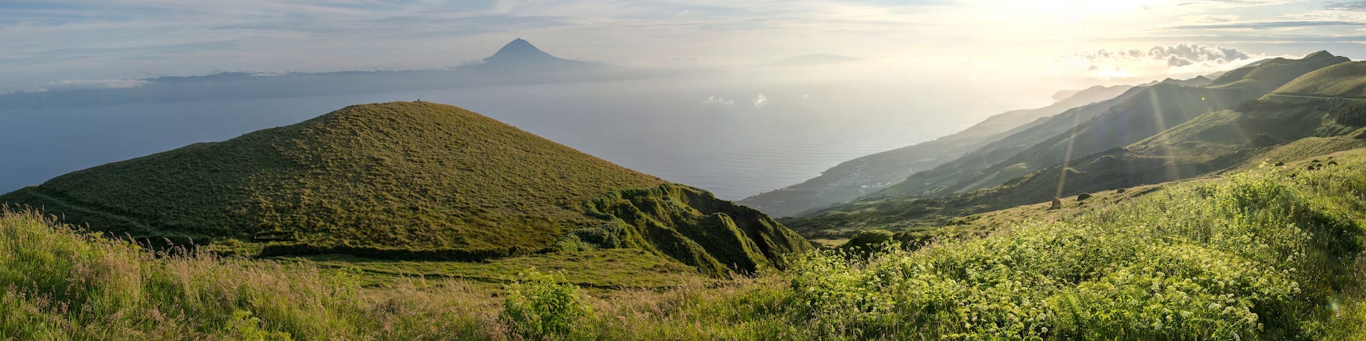 Walk on the Azores archipelago. Discovery of the island of sao jorge, Azores. Portugal. , Azores. Velas