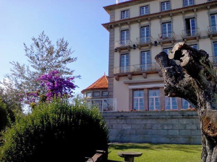 the hotel outside Luzia church