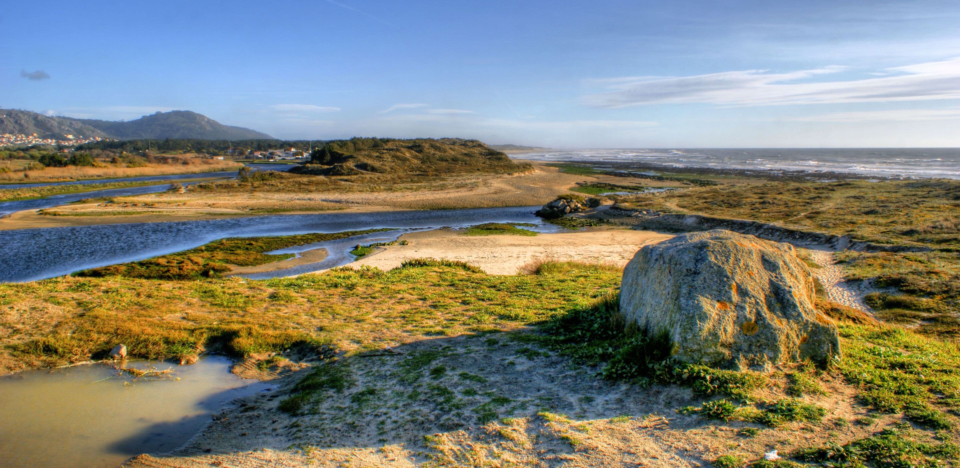 Mouth of the river Neiva in Portugal