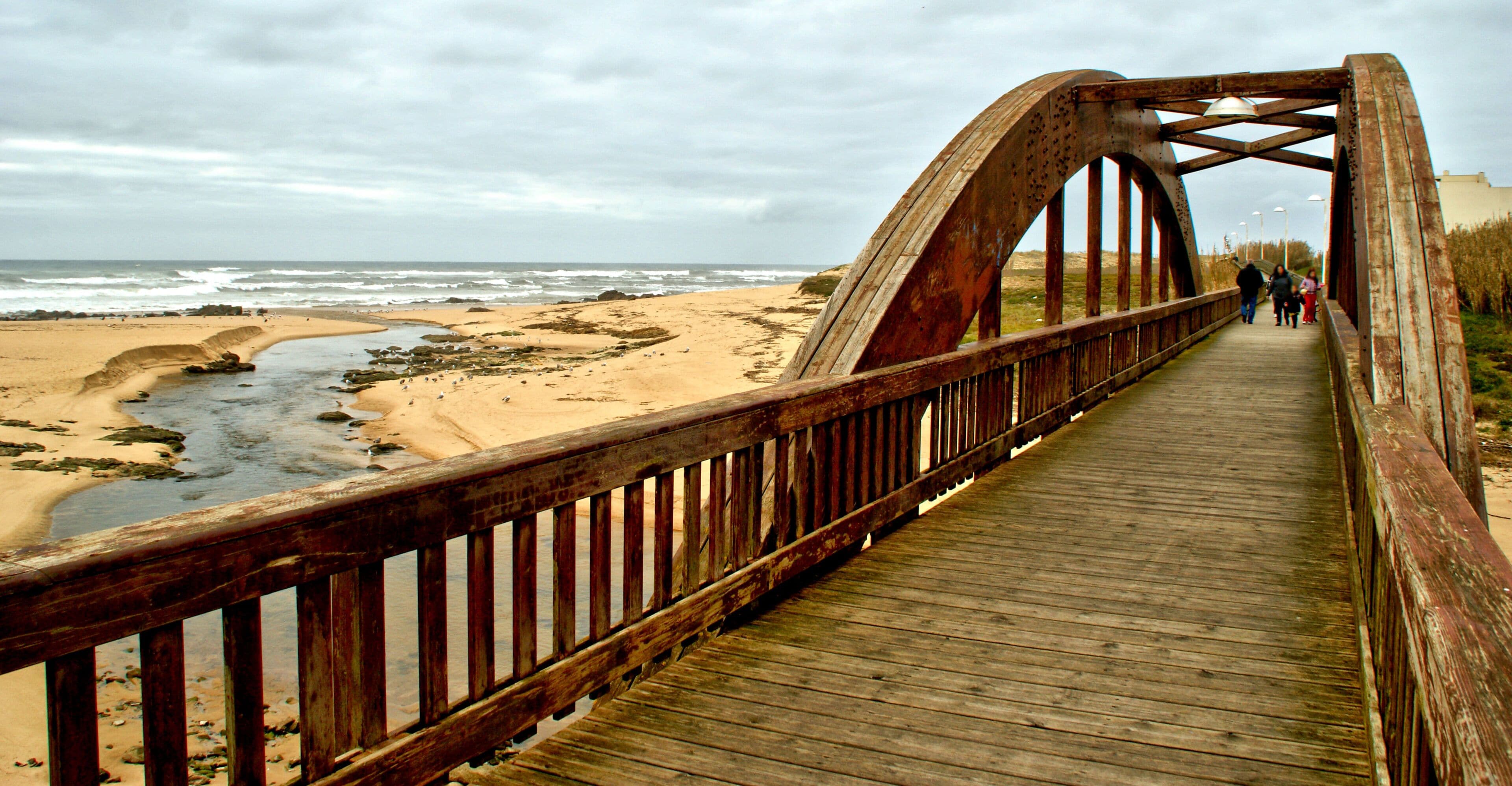 Pawn bridge in Labruge, Vila do Conde, Portugal