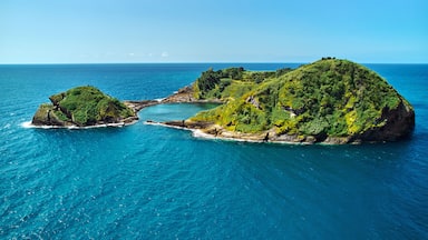 Aerial view Islet of Vila Franca do Campo. Azores Island