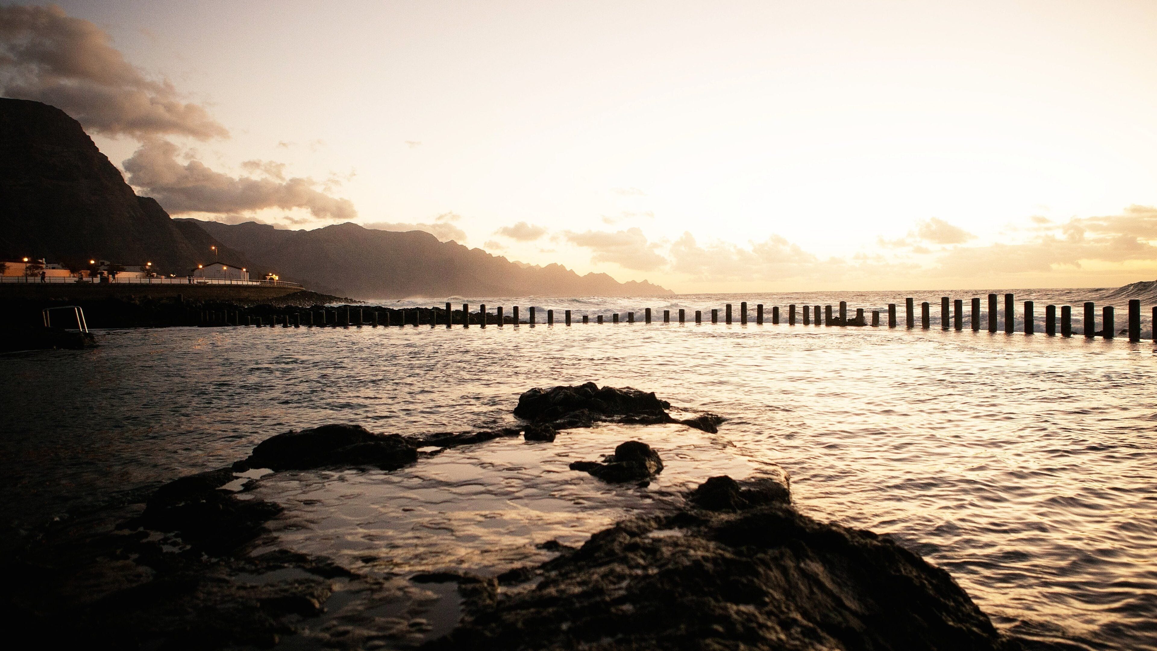 Agaete featuring a sunset