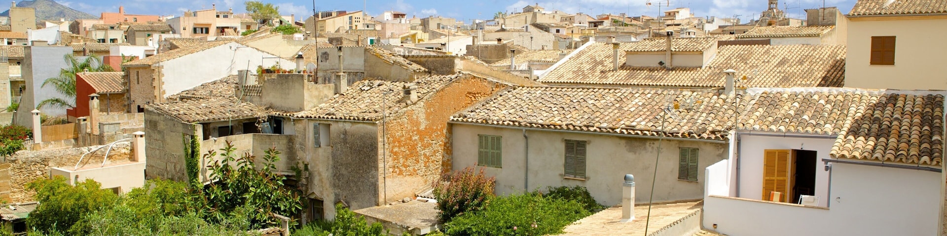 Alcúdia showing heritage architecture and a small town or village