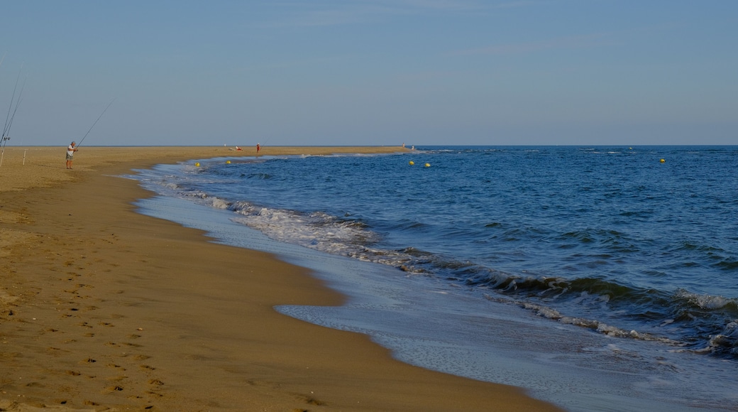 Beautiful view of the beach at Canela Island Ayamonte in Andalusia, Spain