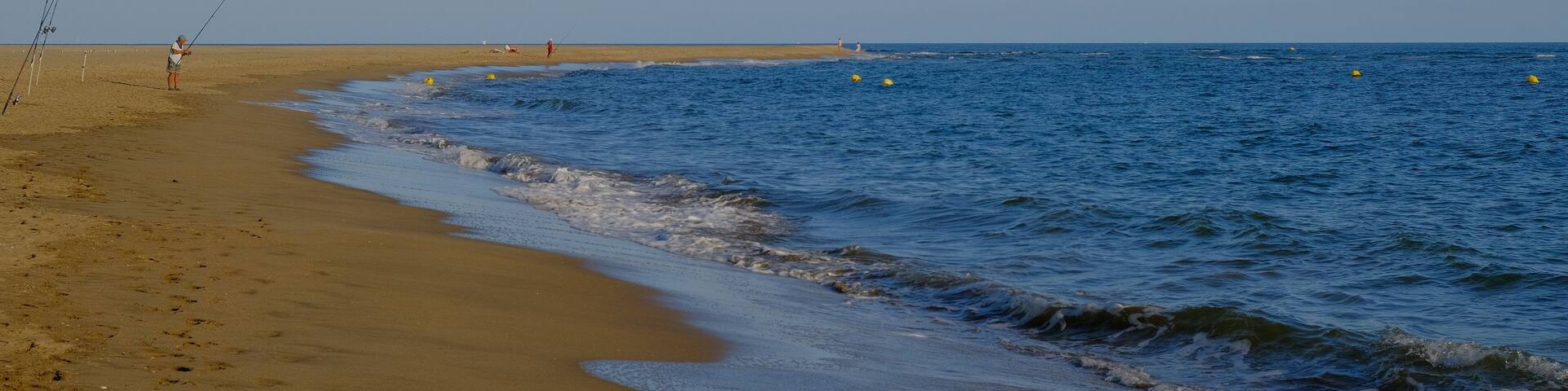 Beautiful view of the beach at Canela Island Ayamonte in Andalusia, Spain