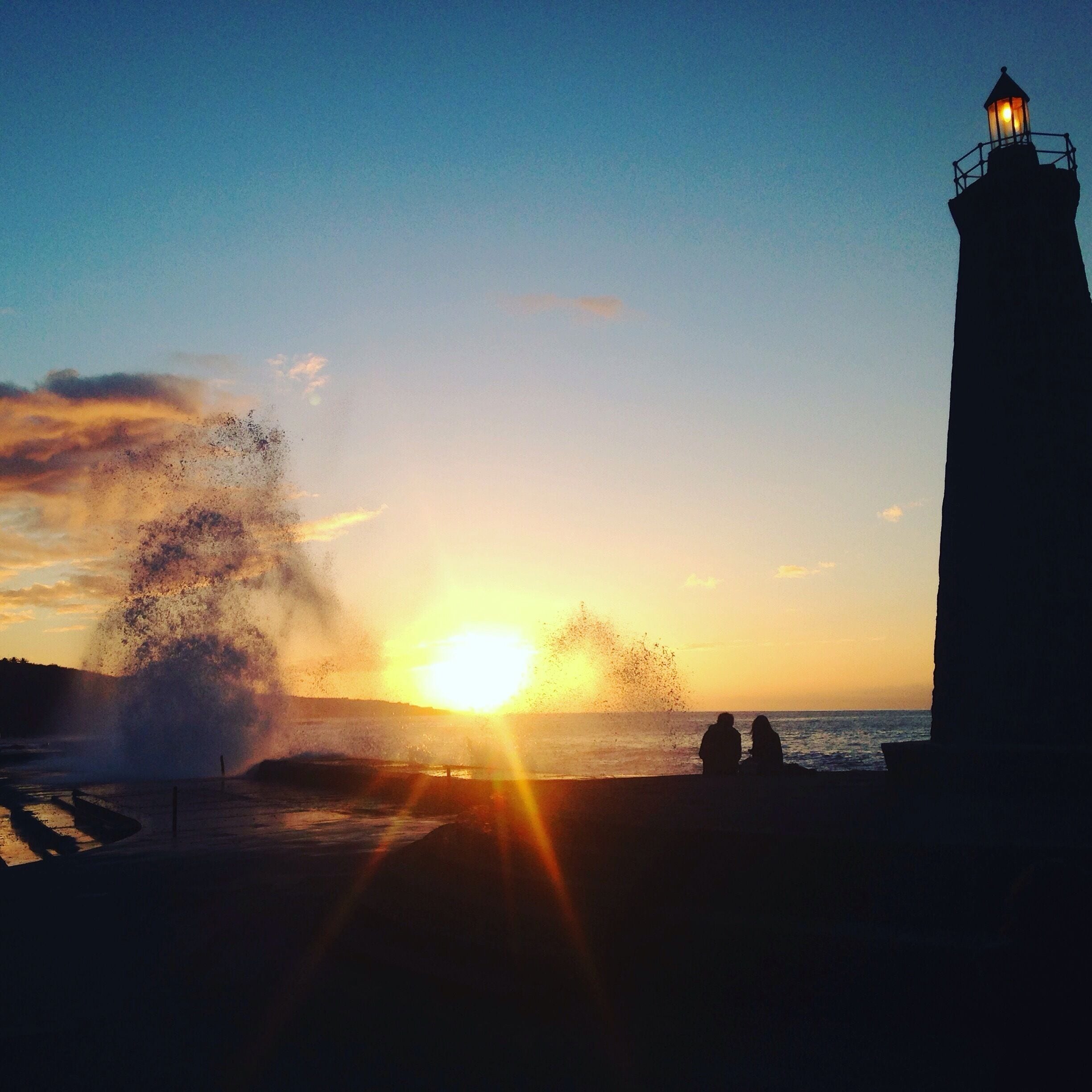 Coucher de soleil à Bajamar 
#canary Island 