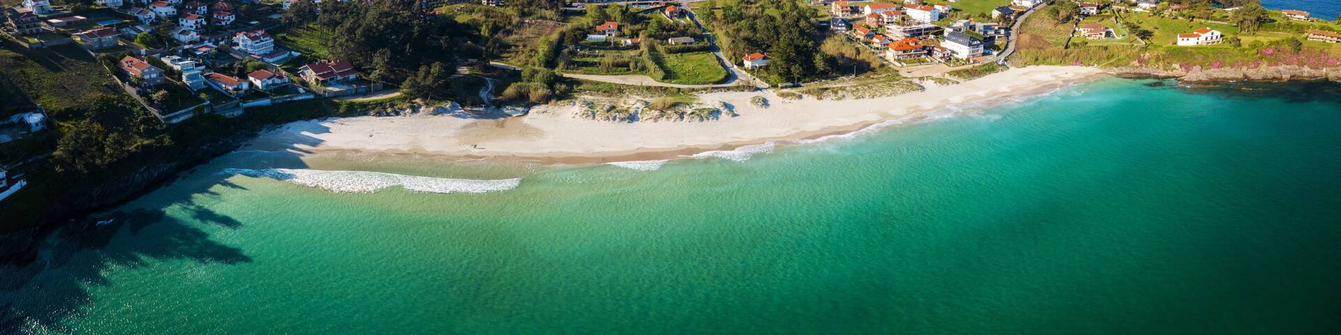 Canelas beach in the Rias Baixas in Pontevedra