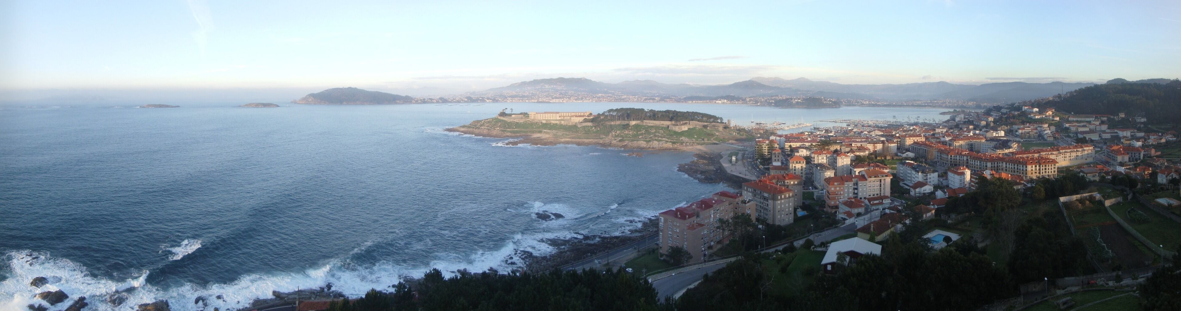 Baiona, vistas desde A Virxe da Rocha