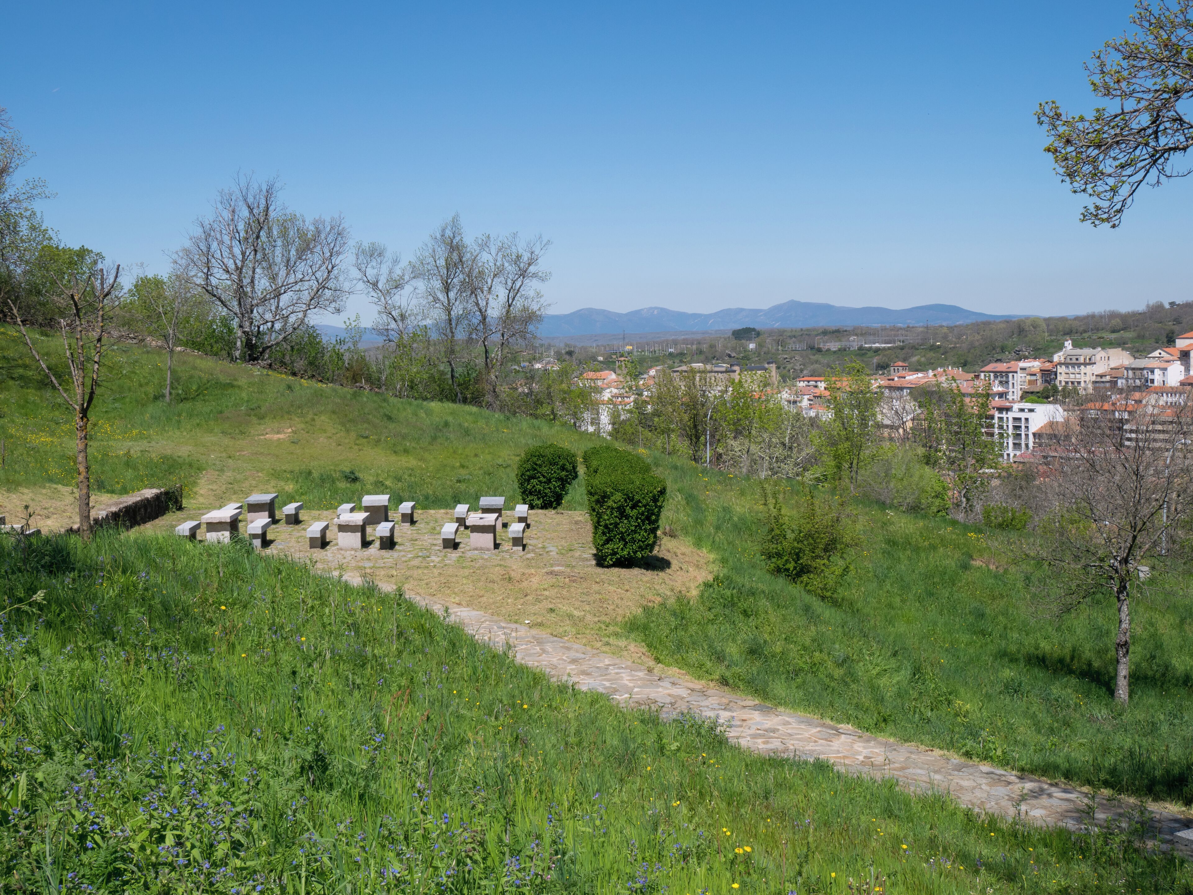 Picnic site "El Castañar". Béjar, Salamanca, Castile-Leon, Spain