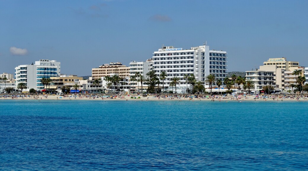 Platja de Sant Llorenç, Strand von Cala Millor, Gemeinde Sant Llorenç des Cardassar, Mallorca, Spanien