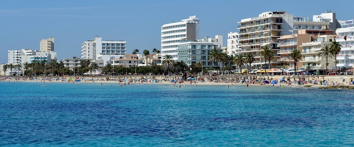 Arenal de Son Servera, Strand von Cala Millor, Gemeinde Son Servera, Mallorca, Spanien