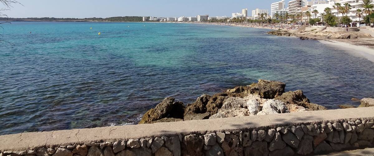 Küste bei Cala Millor, Gemeinde Son Servera, Mallorca, Spanien